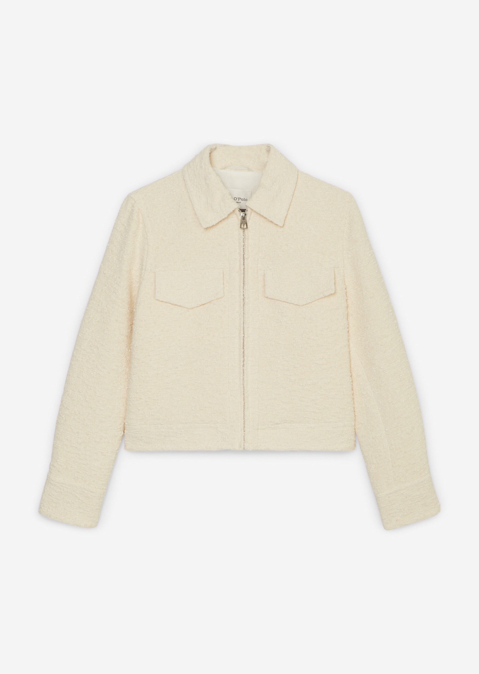 Jacke regularaus italienischem Bouclé