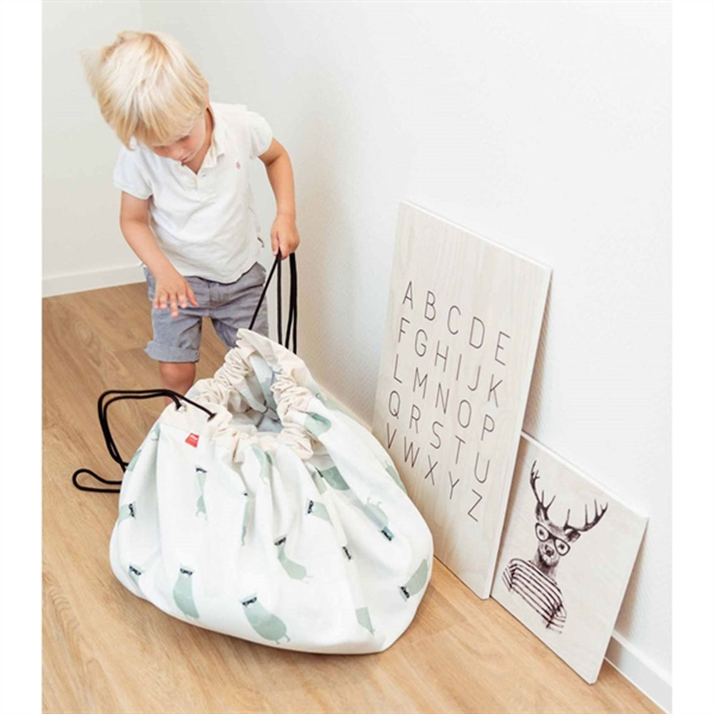 2-i-1 Legetæppe Trainmap/Bears - Play&Go