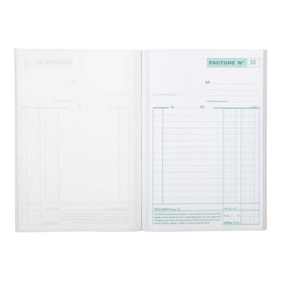 Exacompta - Manifold Carnet de factures avec TVA - 50 tripli - 21 x 15 cm