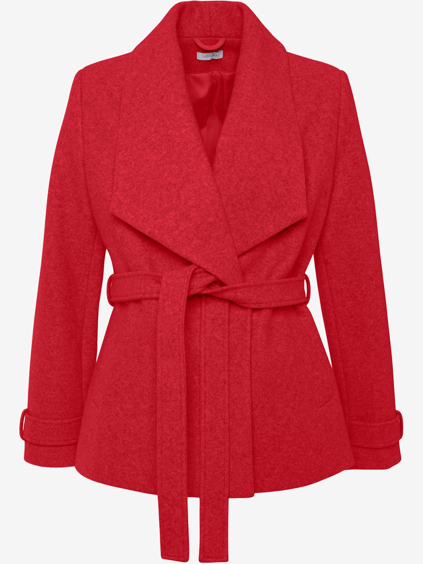 Veste courte veste avec col à revers