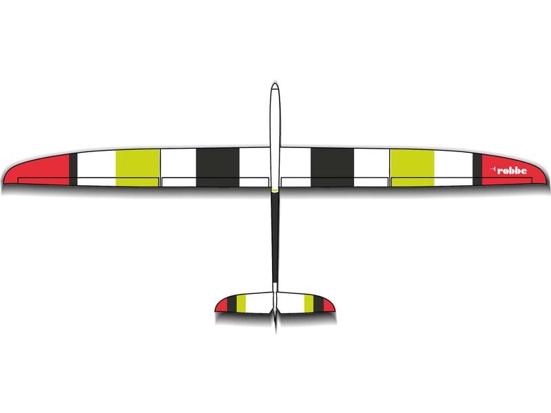 robbe Motorsegler Scirocco XS 3.25 m, GFK, PNP Voll-GfK hochleistungs Elektrosegler mit 4-Klappenflügel