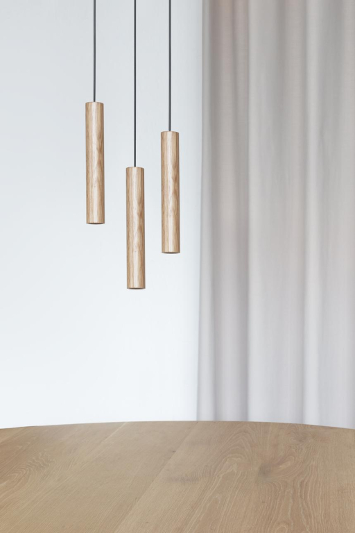 Umage Chimes 3 cluster hanglamp Ø3.4 donker eiken