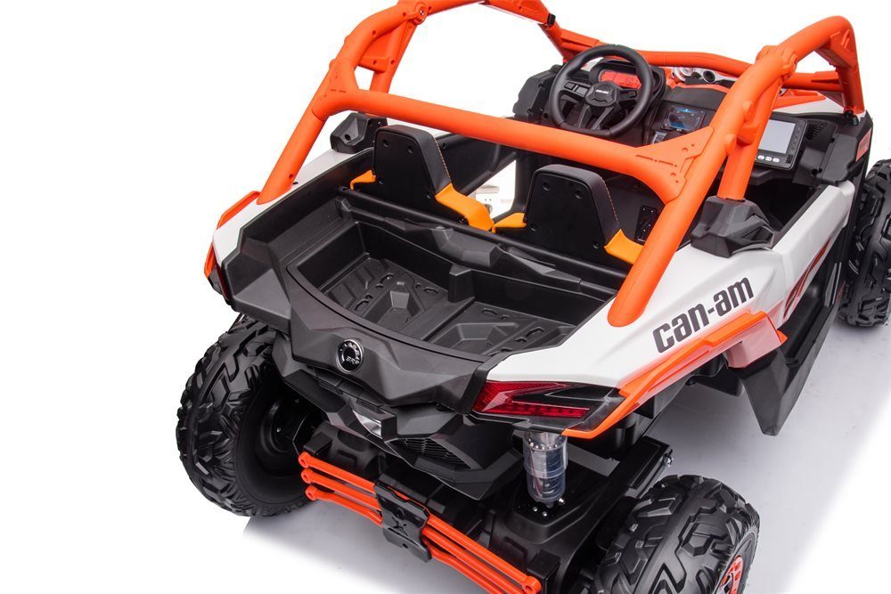 Carrinho elétrico infantil CAN-AM Maverick UTV com 4 motores de 200 watts.
