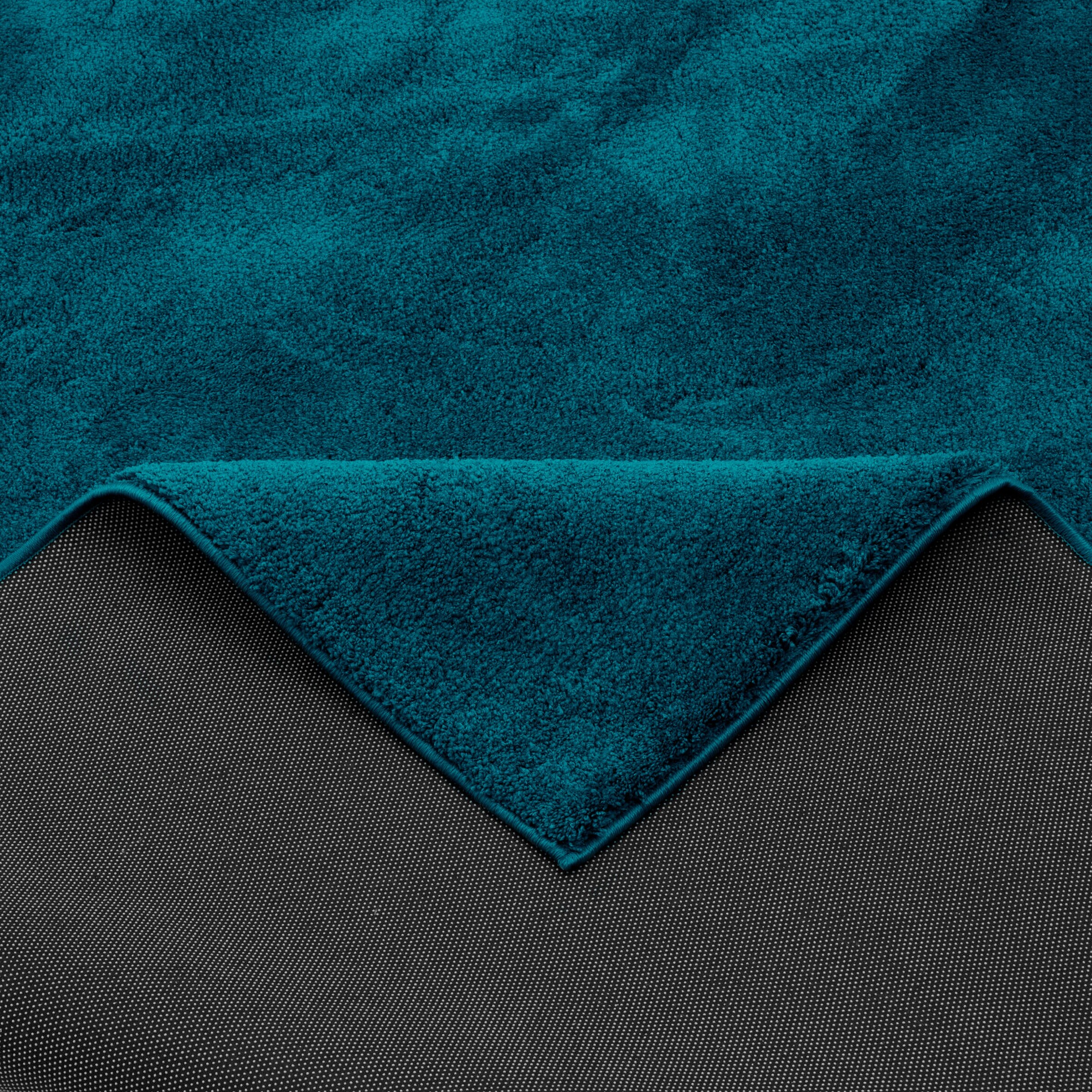 Pergamon Kinderteppich Super Soft Hochflor Silky Kids Petrol