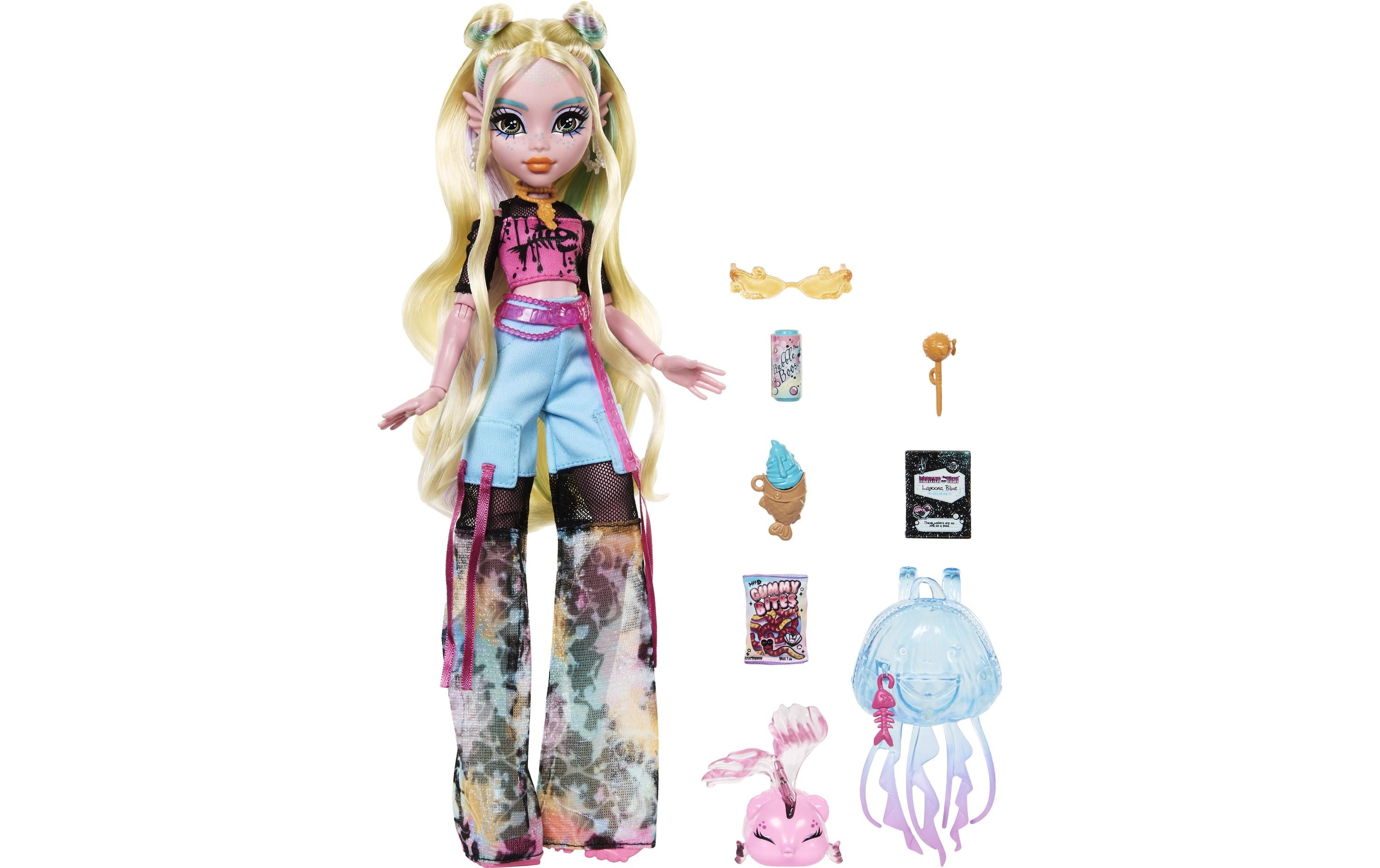 Puppe Monster High LagoonaSchrecklich schöne Meerjungfrau mit trendiger Kleidung