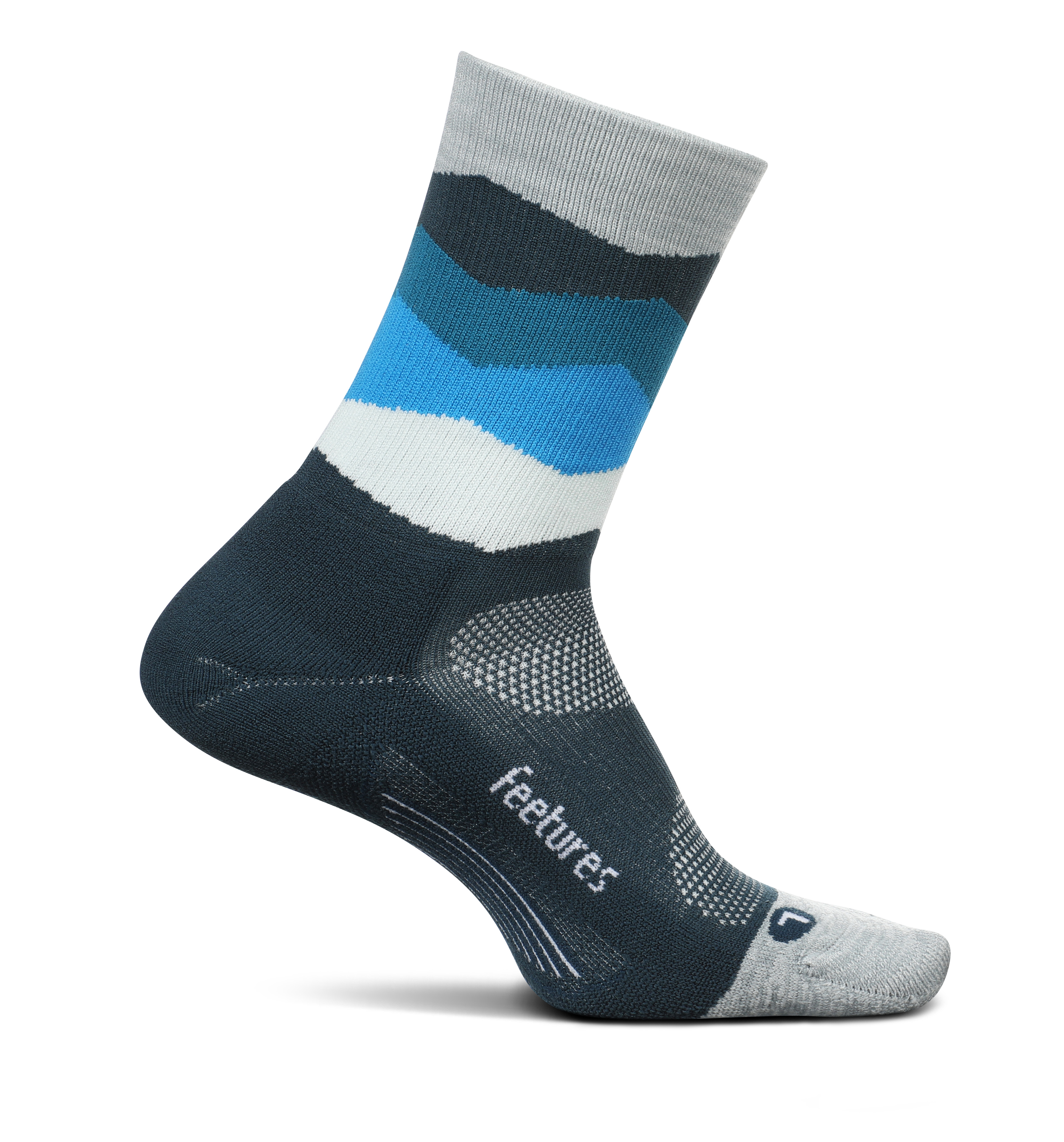 Elite Light Cushion Mini Crew Blue Waves