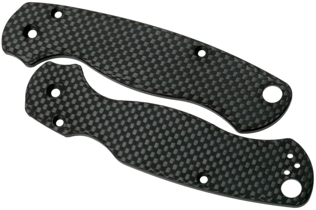 Flytanium Spyderco Paramilitary 2 scales, carbonfiber