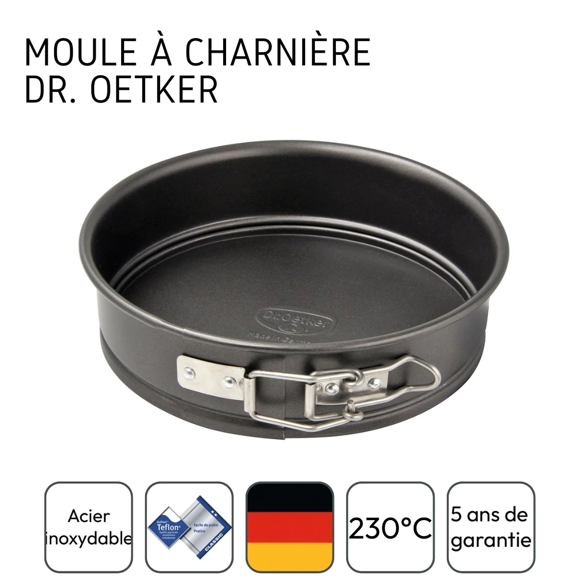 Moule à manqué à charnière 16 cm Dr. Oetker