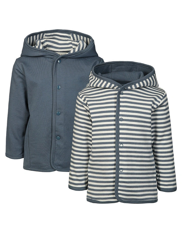 Strickjacke INFINITY zum Wenden in blau