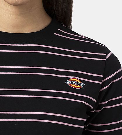 Dickies T-shirt - Cropped - Westover - Sort/Rosastsribet