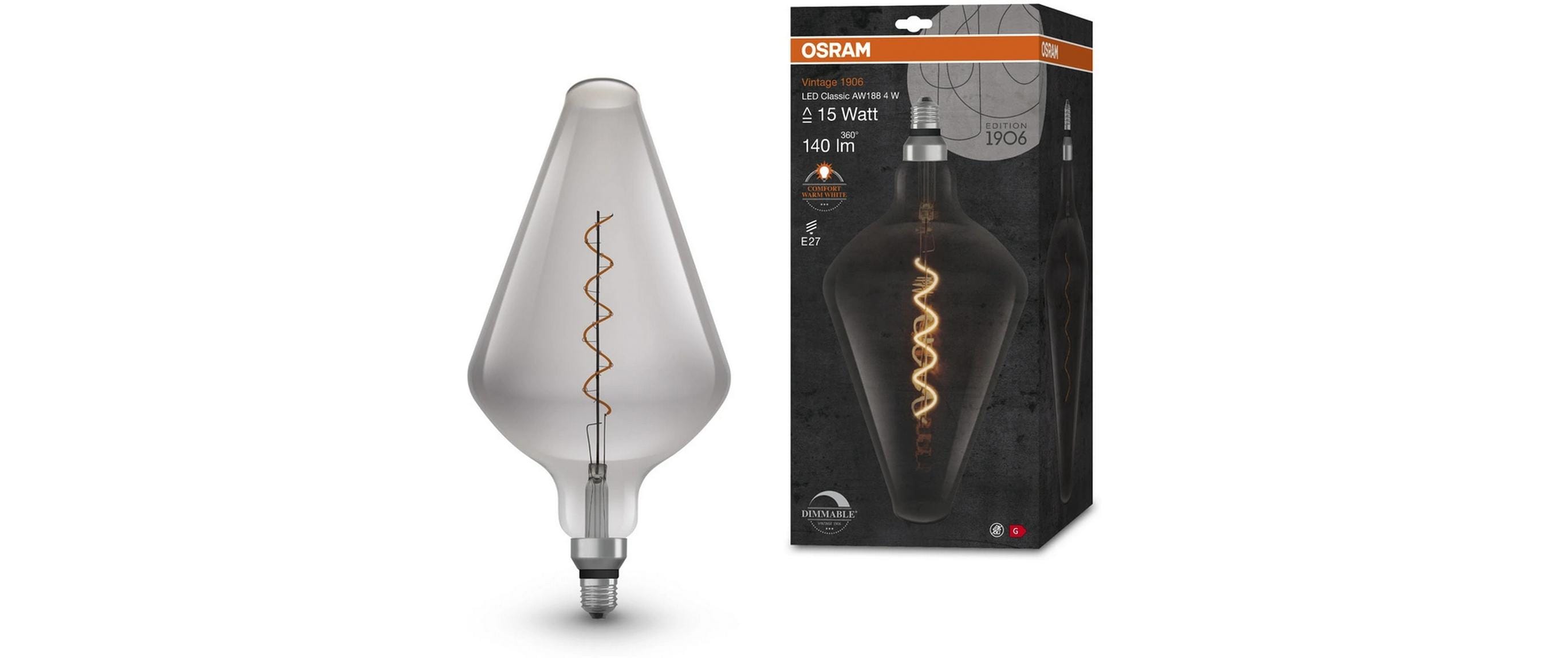 Lampe Vintage 1906 AW188, 4W, E27, WarmweissDimmbare LED-Lampen, Vintage-Edition