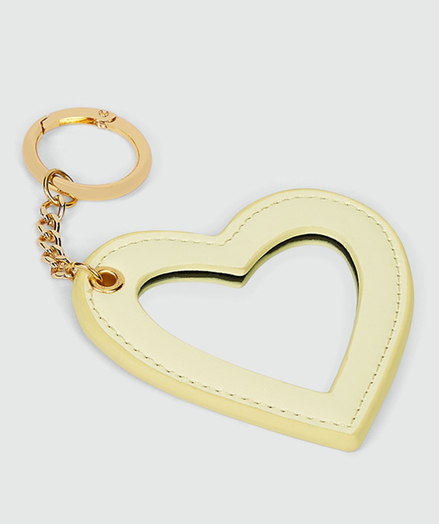 JV-IZA sleutelhanger met spiegel - butter yellow