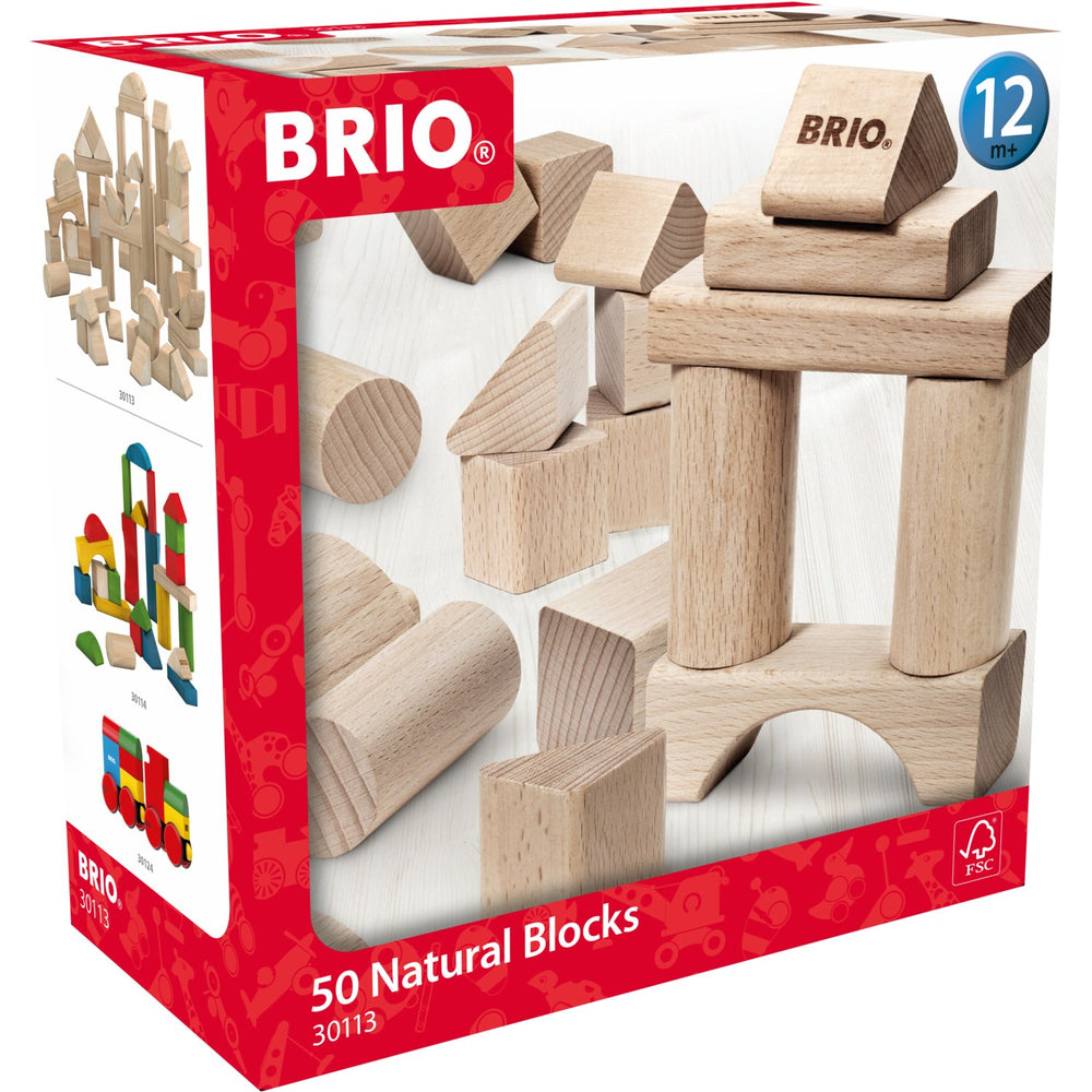 Køb BRIO® 30113 Byggeklodser, Natur, 50 Stk.