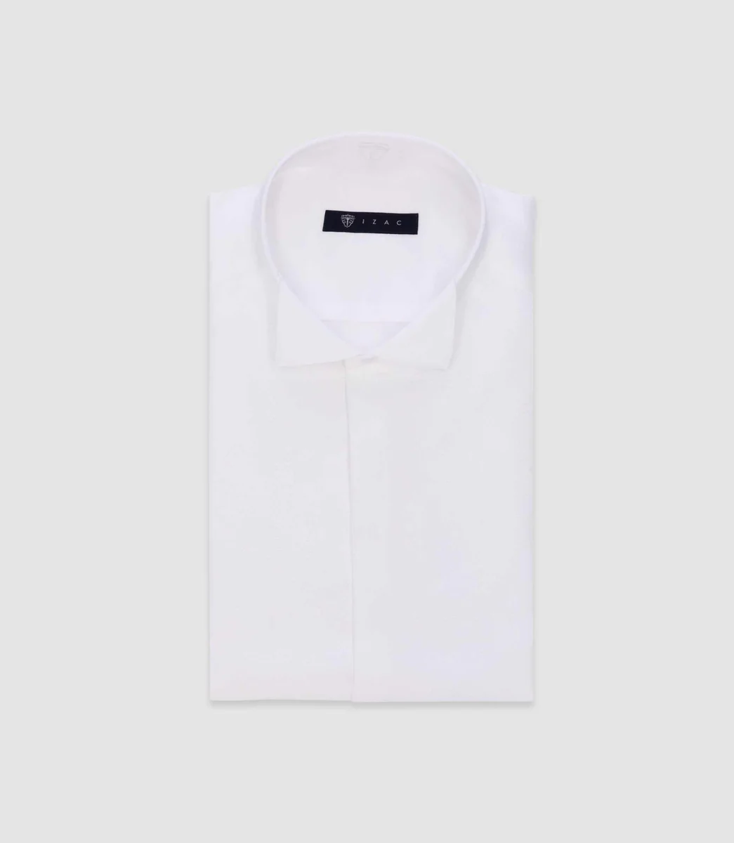 Chemise cérémonie col cassé blanche