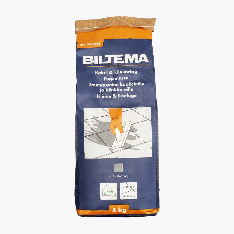 Fugemasse, grå, 5 kg