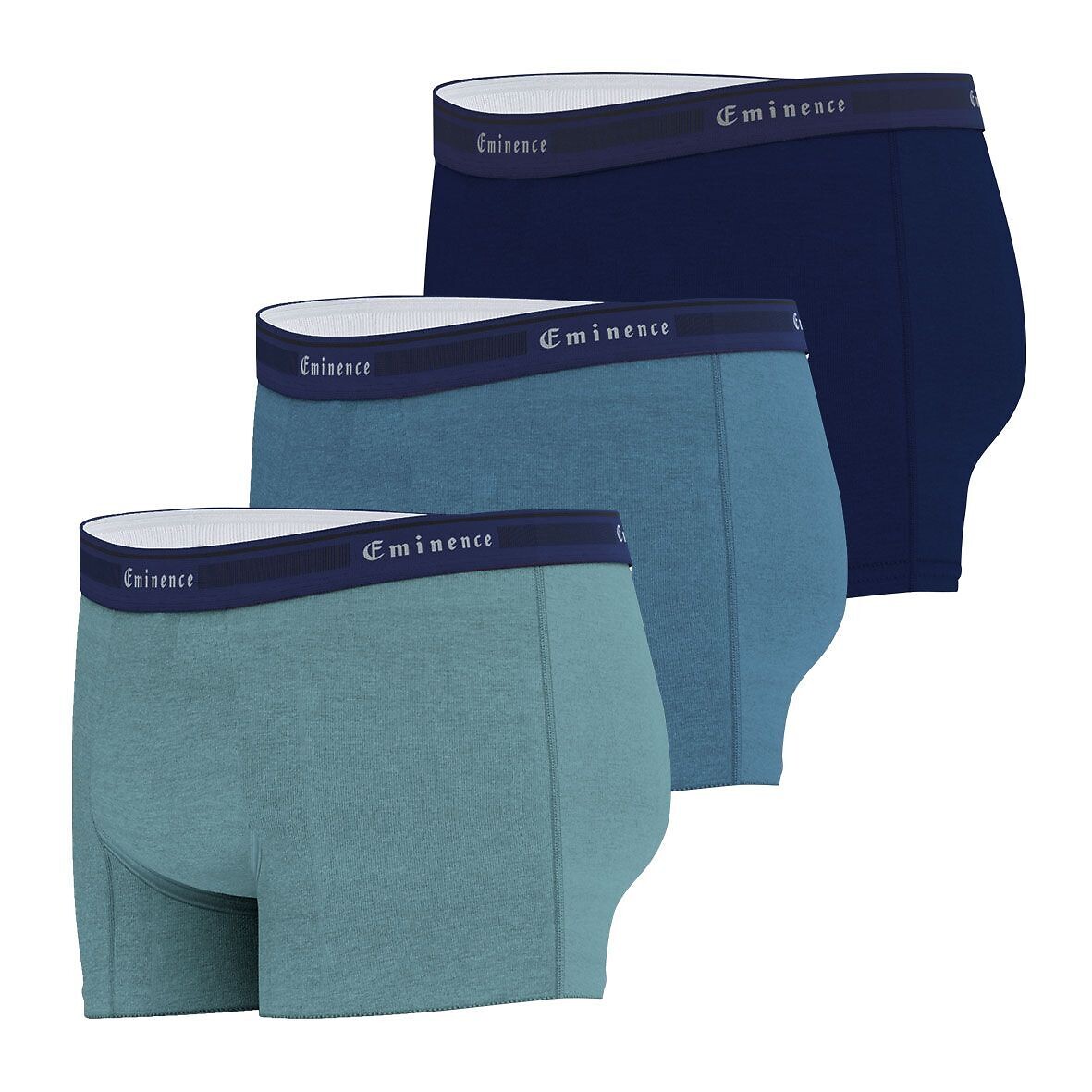 EMINENCE<br>Conjunto de 3 cuecas boxer lisas de alfaiate