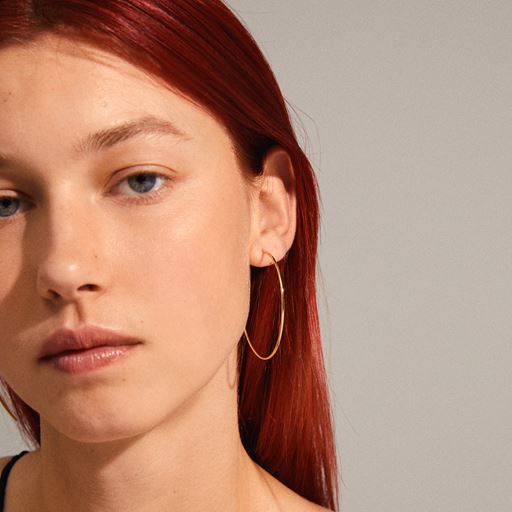 Pilgrim Sanne Store Hoops, Guld