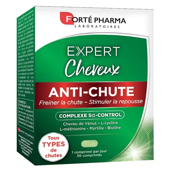 Forté Pharma Expert Anti-Queda de Cabelo, Força, Densidade e Crescimento - 30 comprimidos