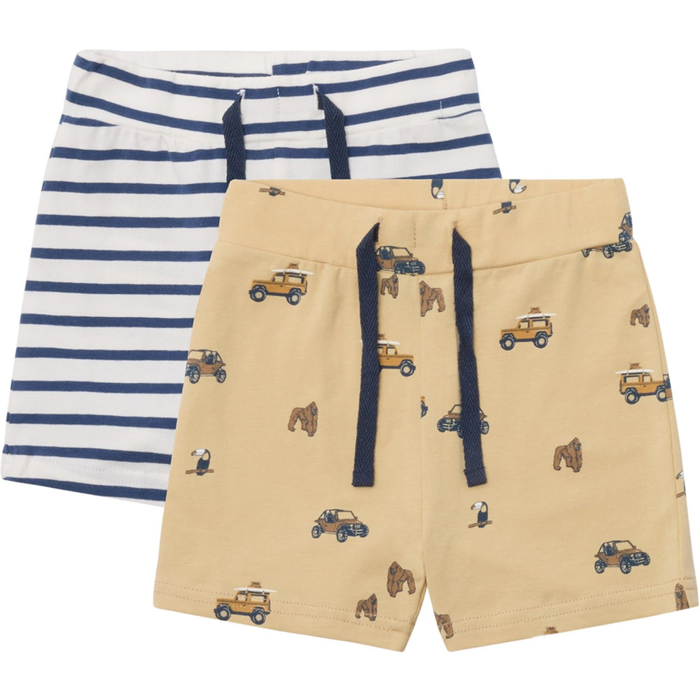 Køb Hust & Claire Pale Khaki Hau Shorts 2-pak