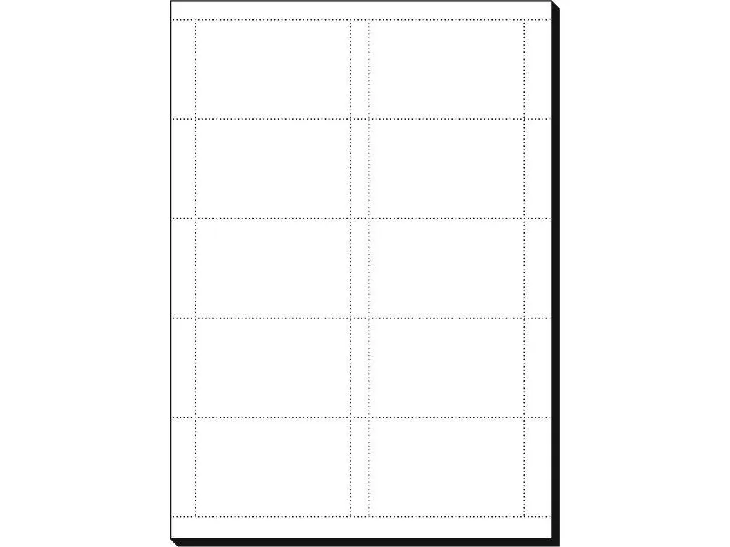 Sigel Business Card DP939 - Skinnende hvid - 85 x 55 mm - 200 g/m² - 600 kort (60 ark x 10) visitkort