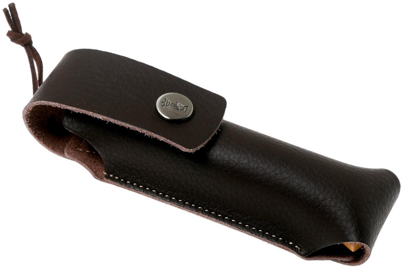Opinel zakmes No. 8 Luxury Range met sheath van synthetisch leer, koolstofstaal