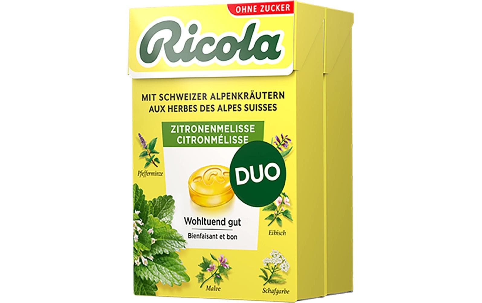Bonbons Zitronenmelisse 2 x 50 gErfrischende Kräuterbonbons aus der Schweiz