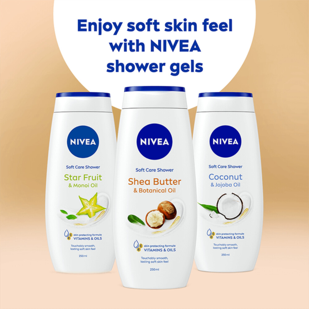 Nivea Soft Care Douchegel Shea Butter en Essential Oil250 ml