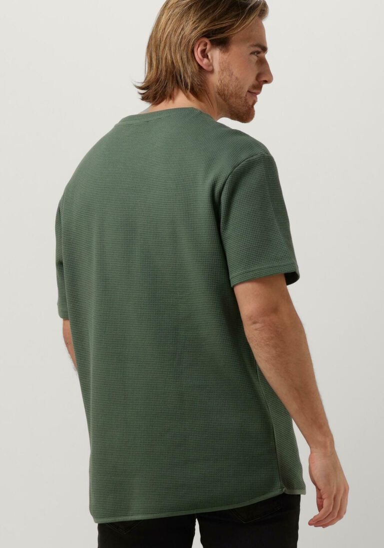 PUREWHITE olijf purewhite t-shirt tshirt with waffle structure