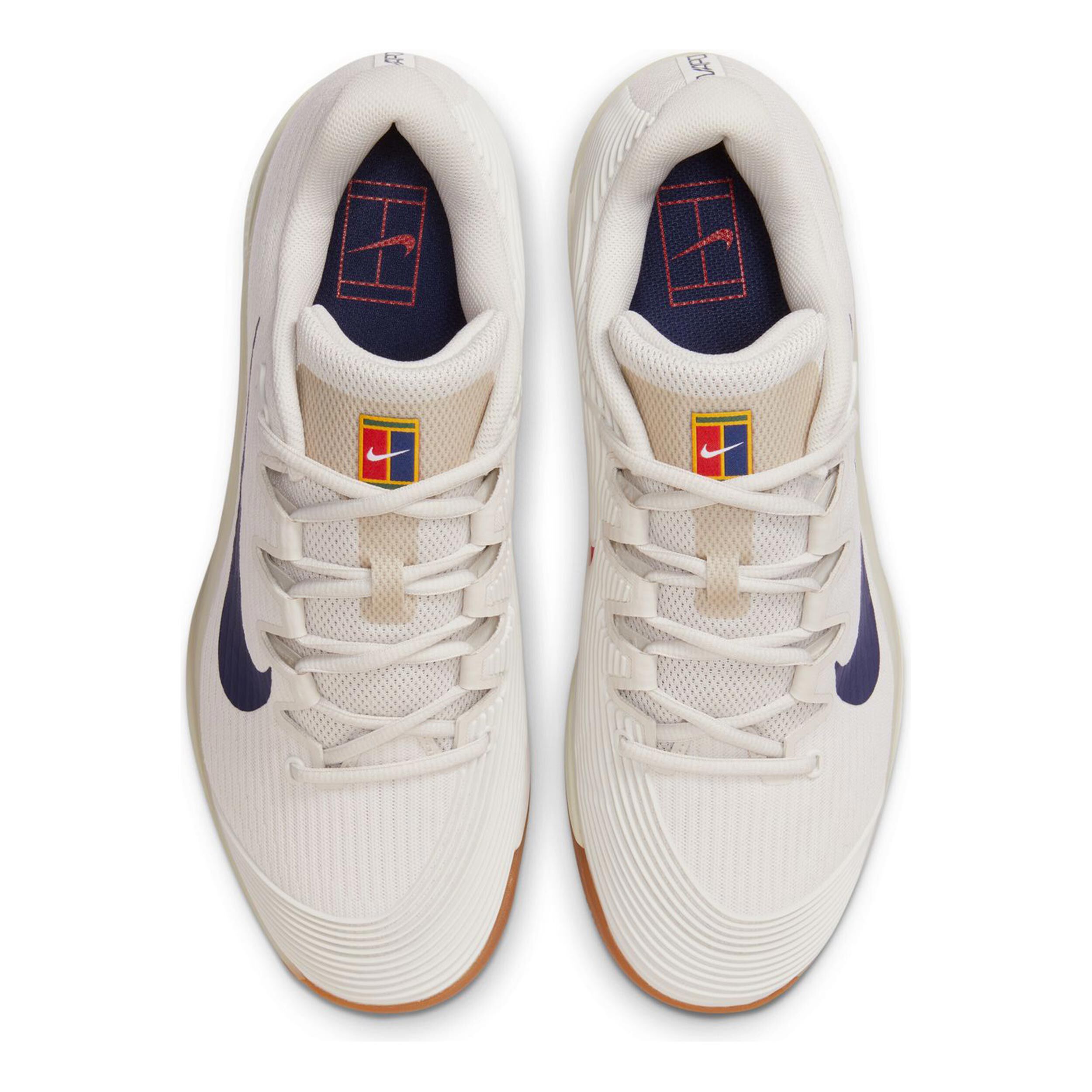 Nike Vapor 12 Chaussures Toutes Surfaces Femmes - Blanc , Bleu Foncé