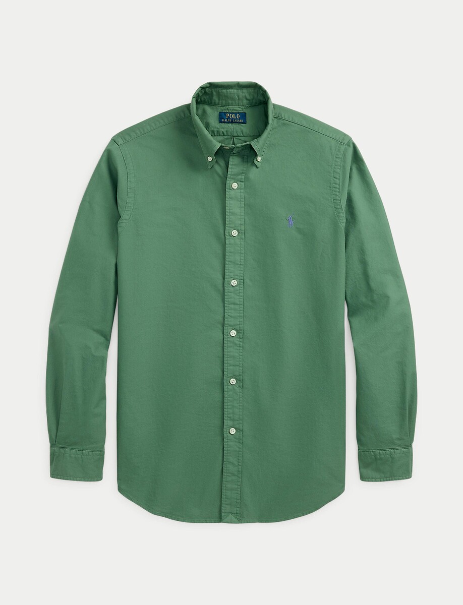 Camisa chino ajustada POLO RALPH LAUREN com logotipo bordado