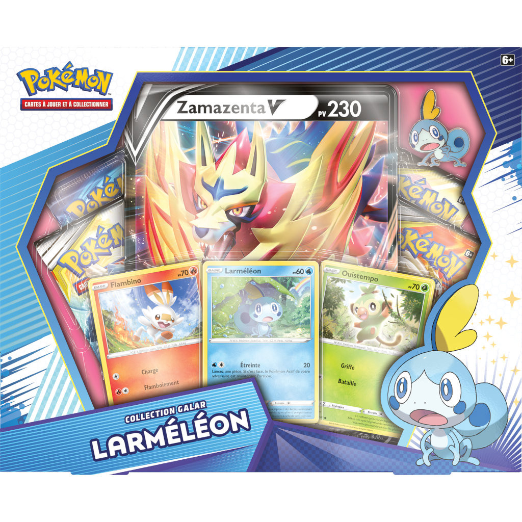 Coffret Pokémon Epée et Bouclier - Larméléon Zamazenta V