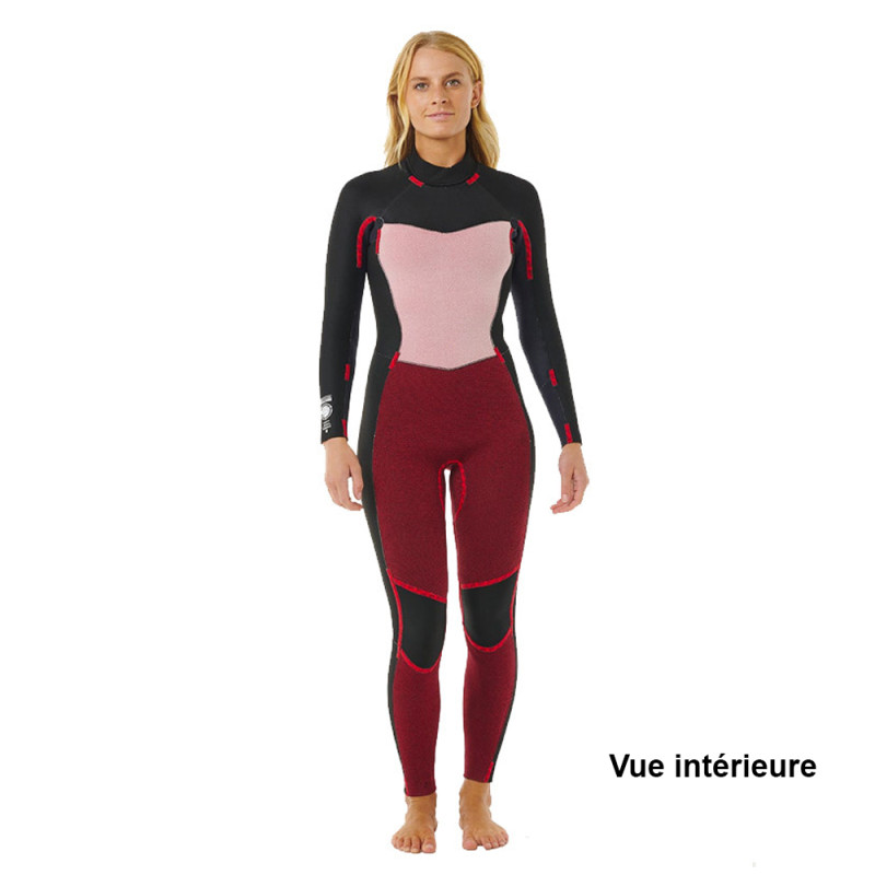 Combinaison femme rip curl dawn patrol sub 5-3 cz noir