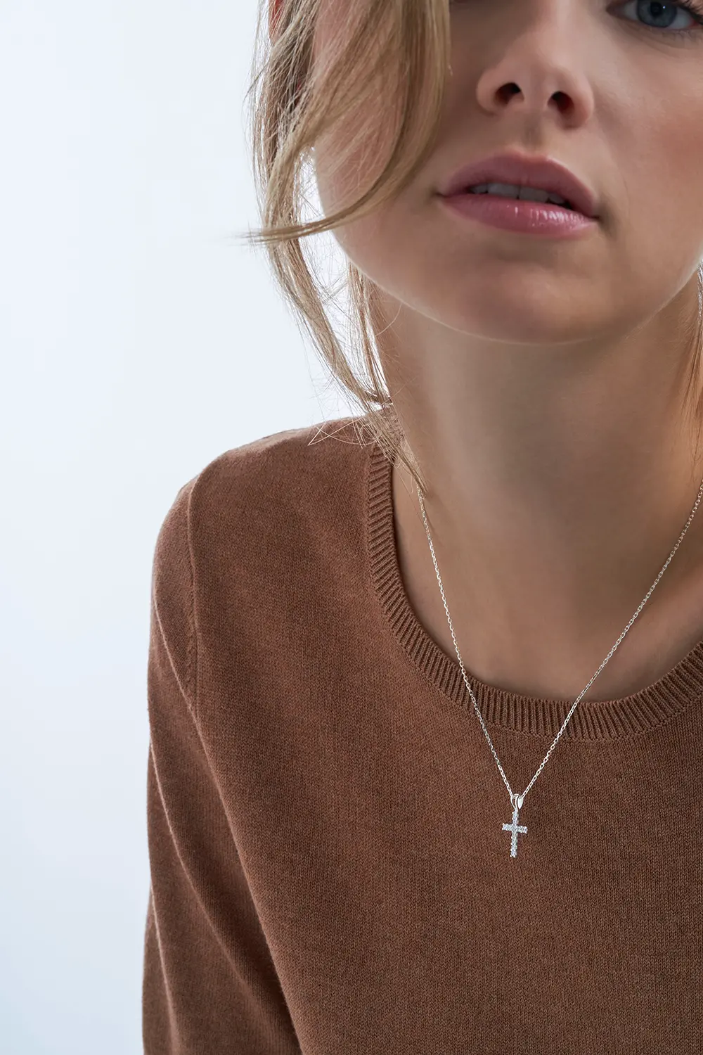 Kette - Glamour Cross