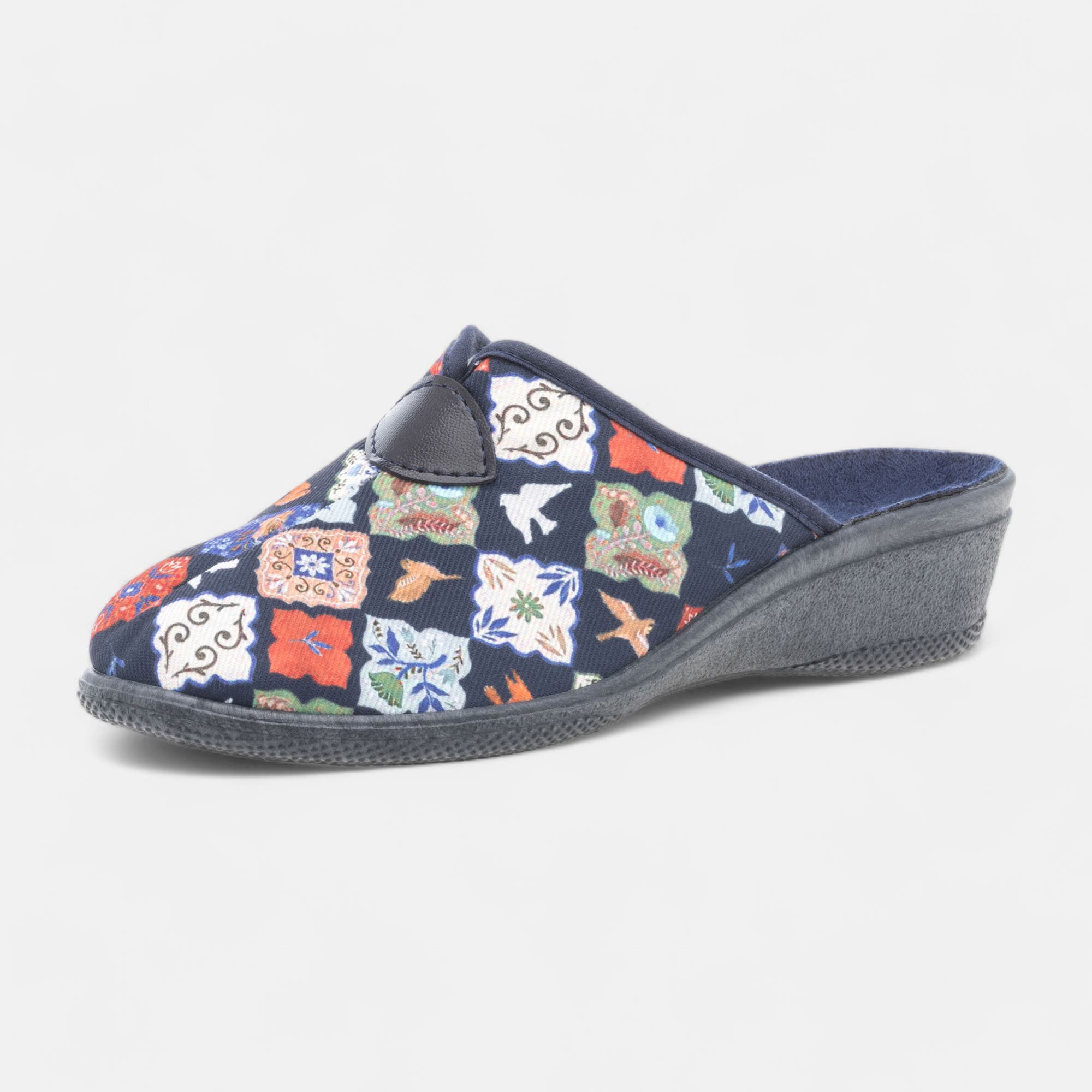 Pantoufles sabots Femme bleu marine