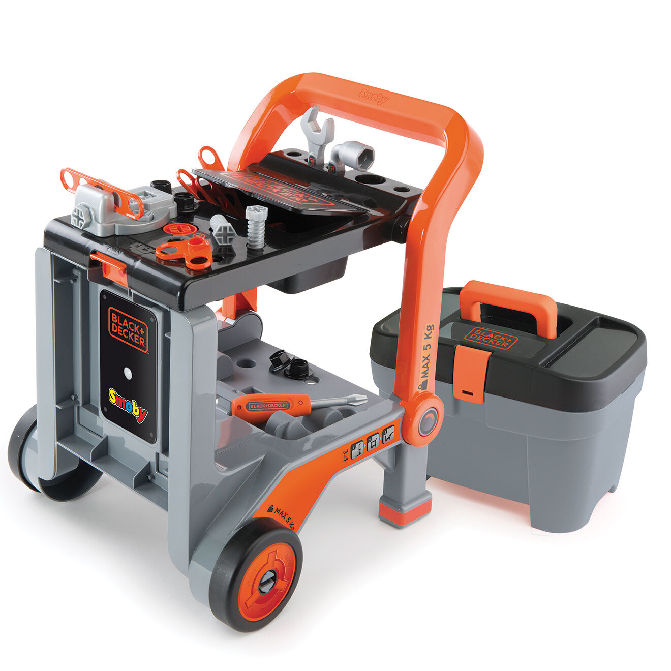 Smoby Diable + Boite Black & Decker multicolore - 230x143x140 cm
