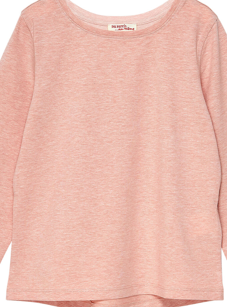 Tee Shirt Manches Longues Rose