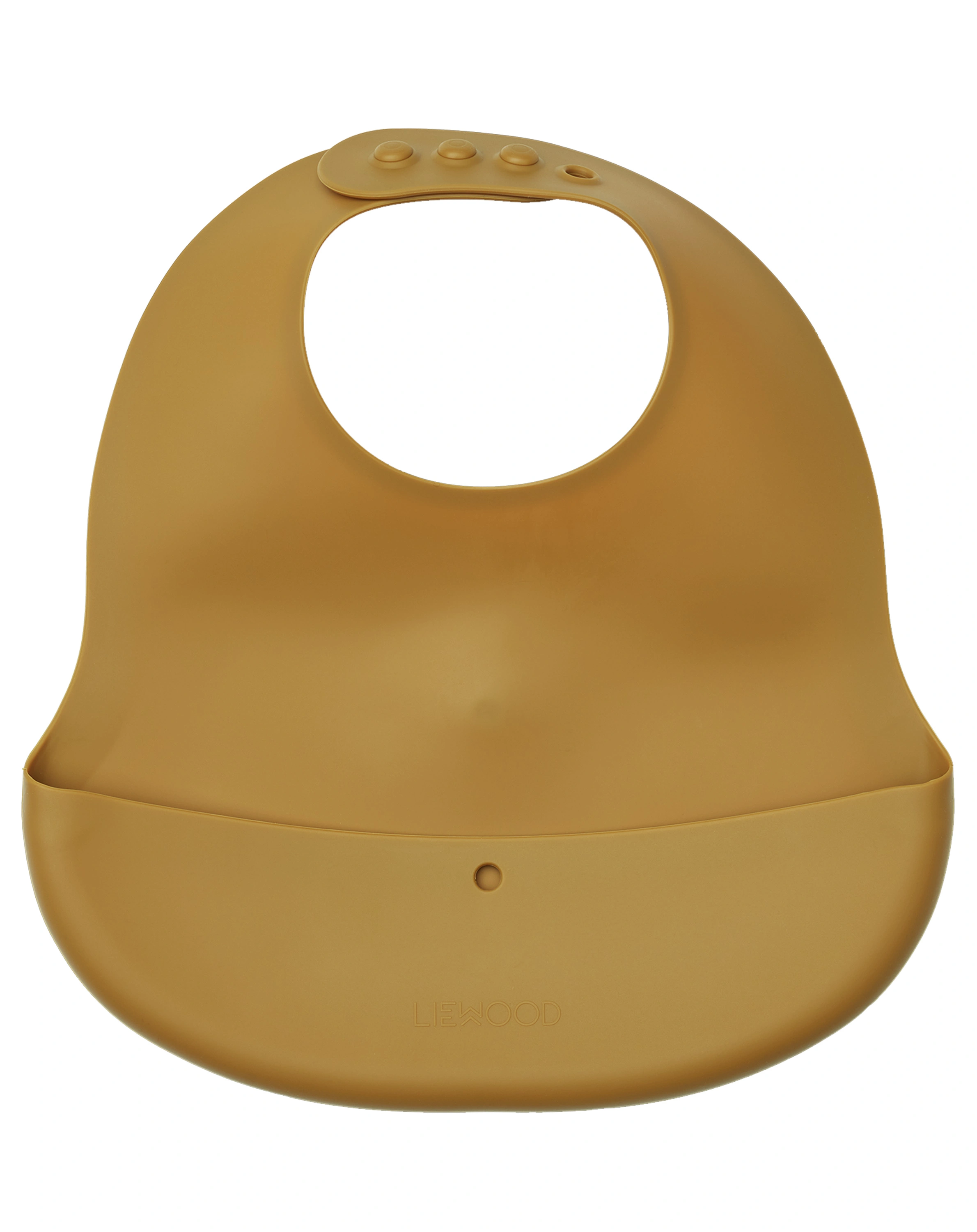 Silikon-Lätzchen EMBER mit Auffangschale 2-teilig in caramel