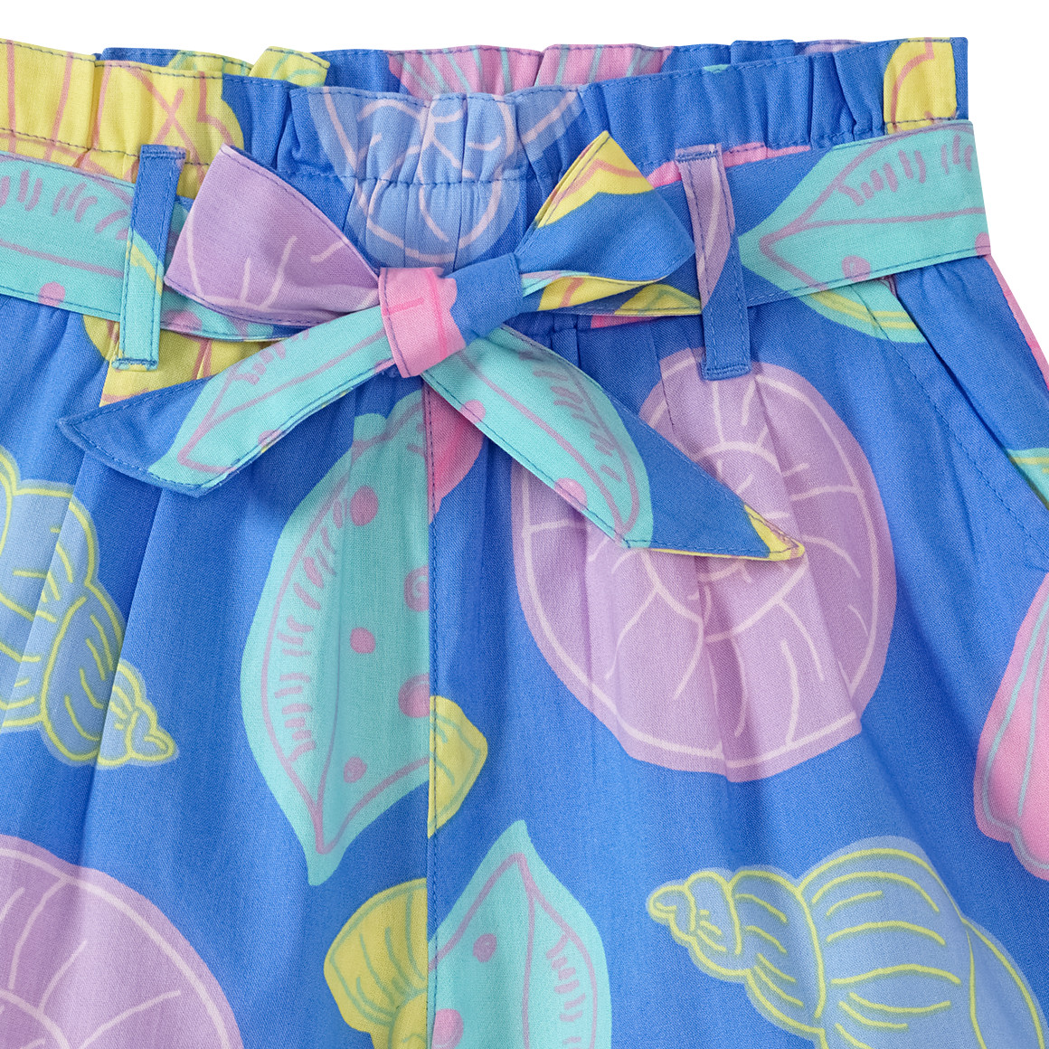 Topolino Mädchen Shorts mit bunten Muscheln blau