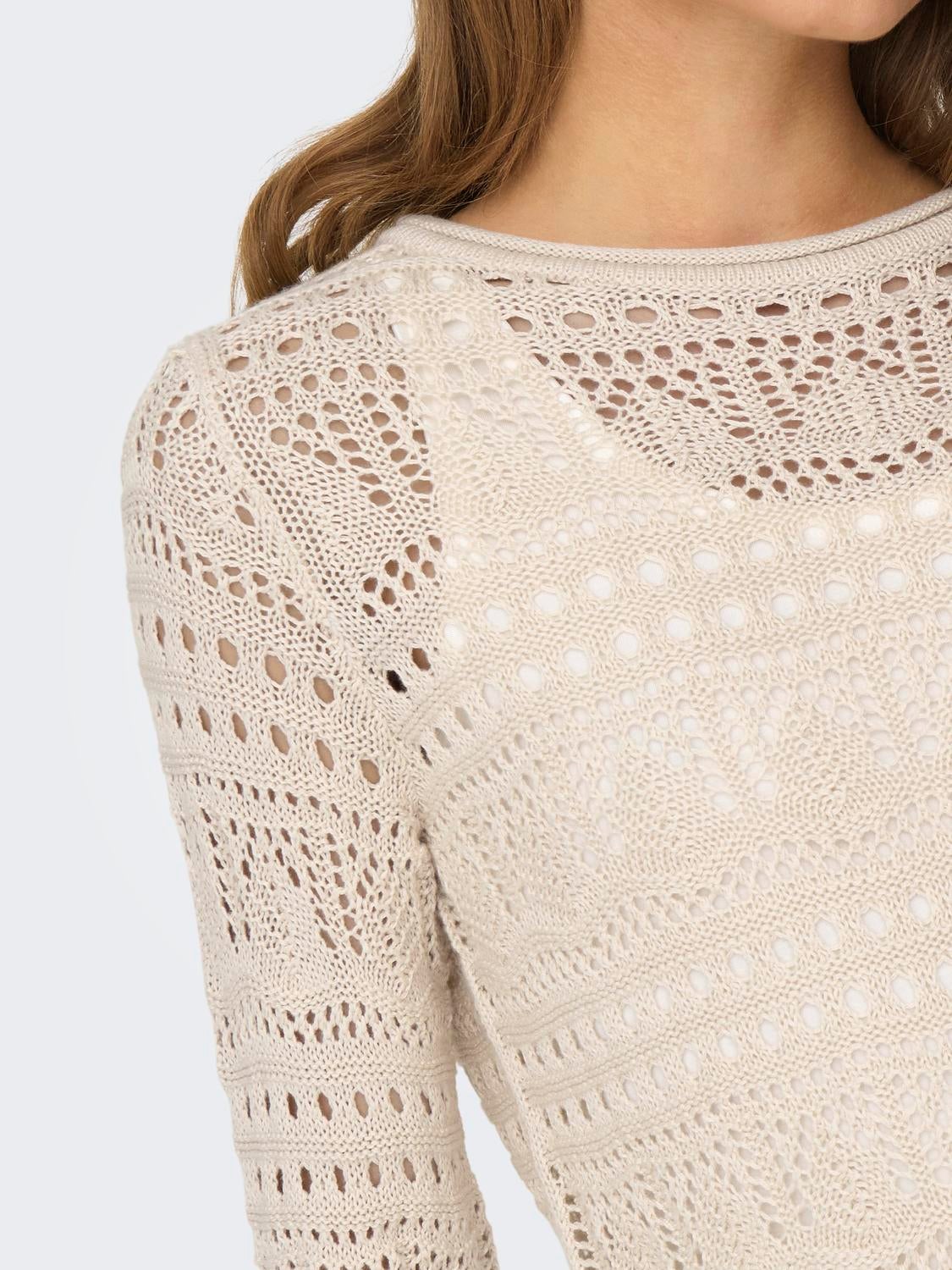 JDYSUN Strickpullover Tapioca