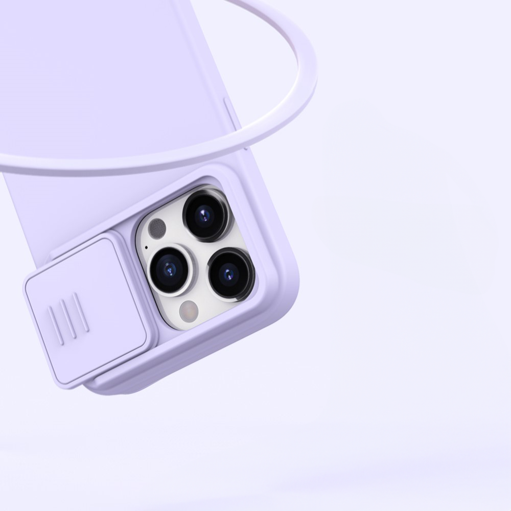 iPhone 15 Pro Max MagSafe Silikon Schutz Hülle Cam-Slider Kameraschutz - Schwarz