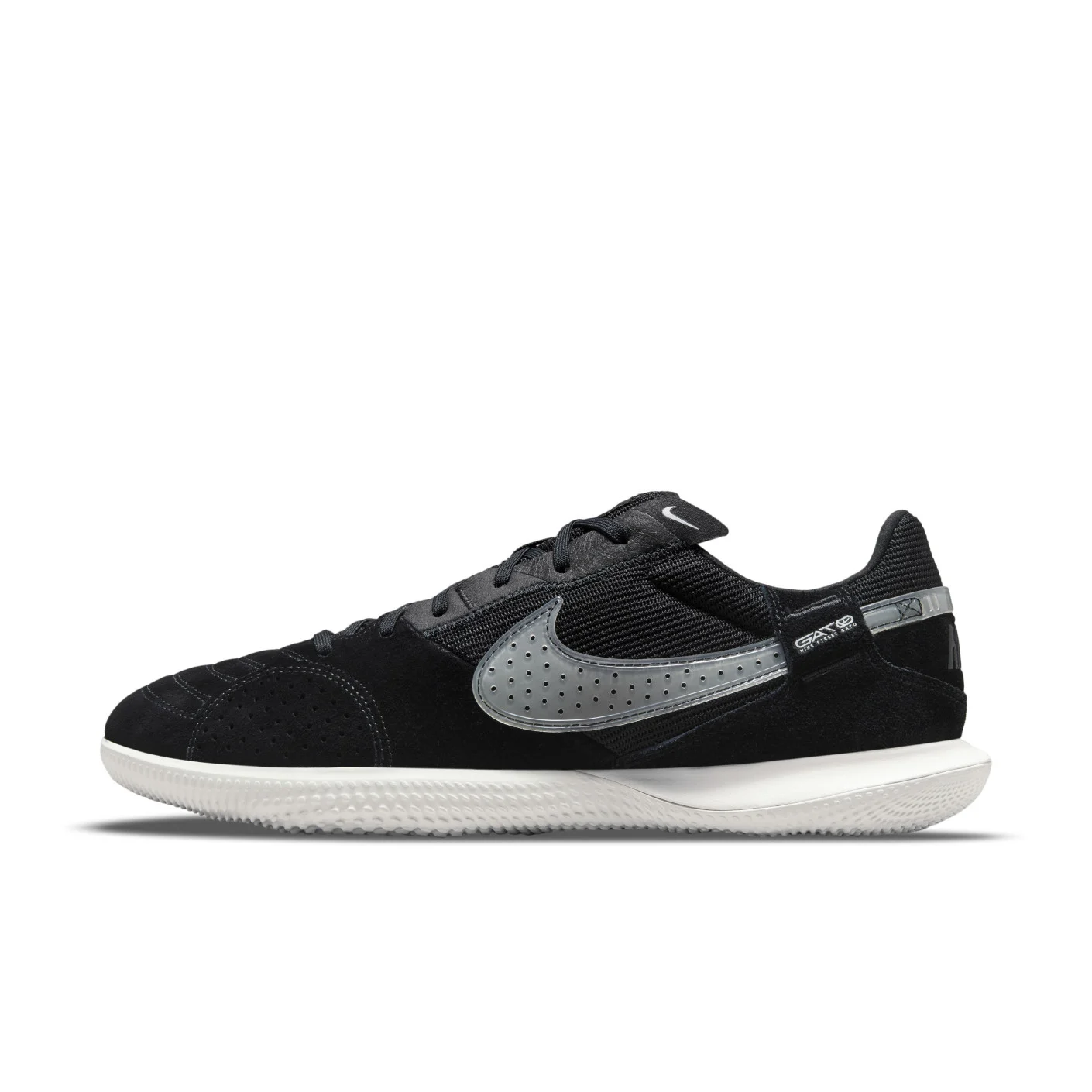 Nike Street Gato Straatvoetbalschoenen Zwart Grijs Wit