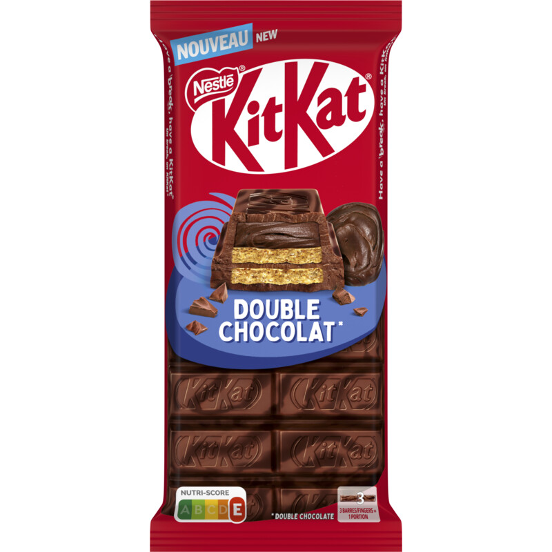 Kitkat Melkchocoladereep double chocolate