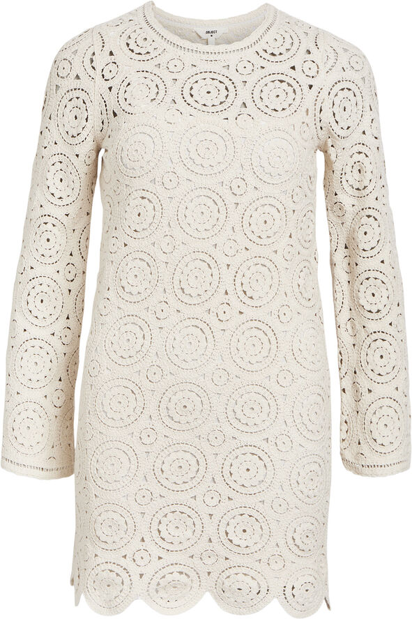 Object OBJRAY L/S KNIT DRESS 132 DIV Sandshell