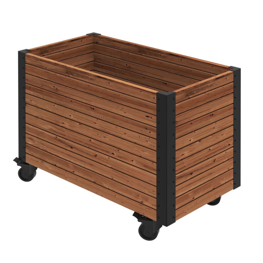 PLANTEKASSE PLUS CUBIC LIVING M/HJUL 87X47X65,5CM