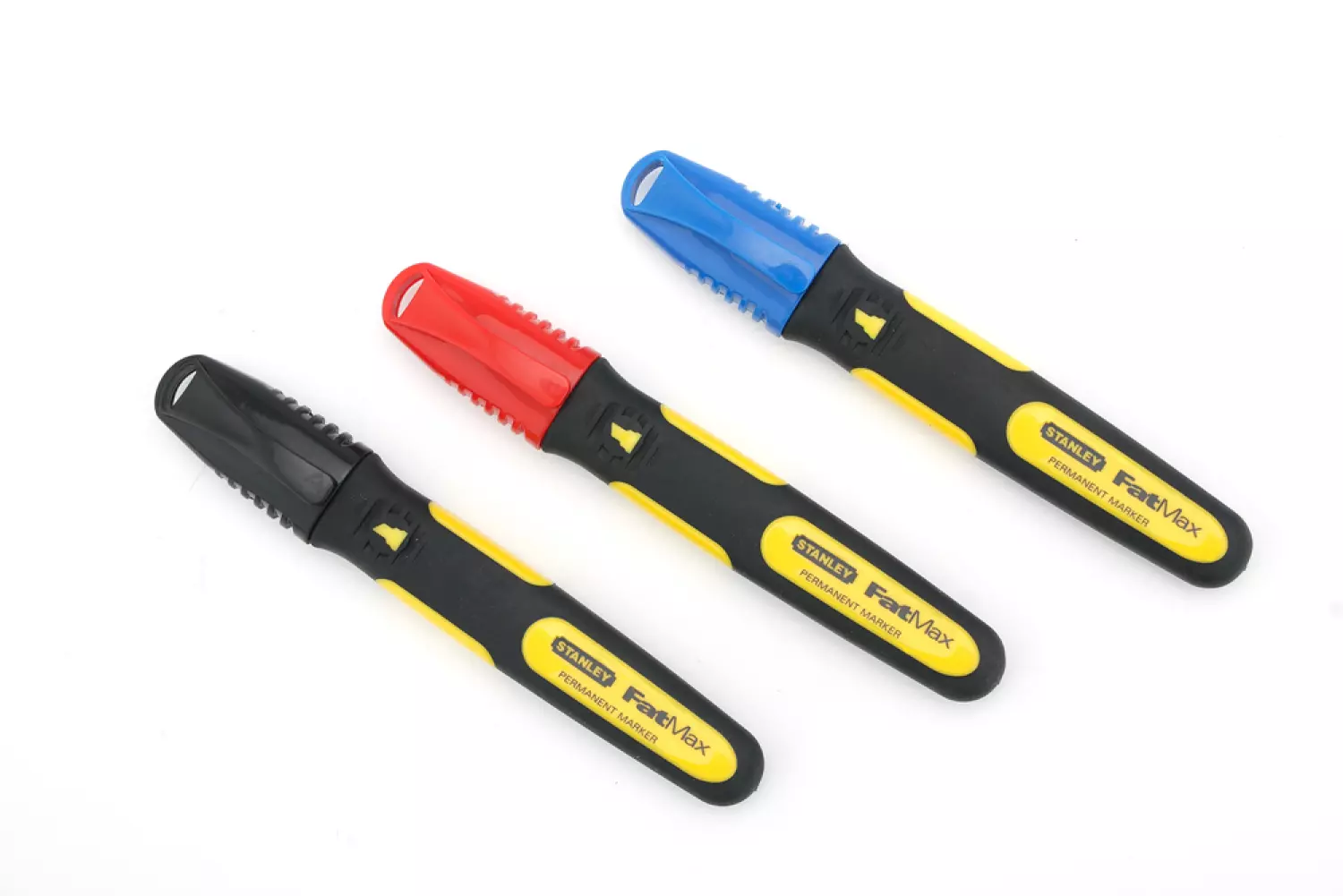 Stanley 0-47-315 FatMax watervaste markeerstiften - rood / zwart / blauw