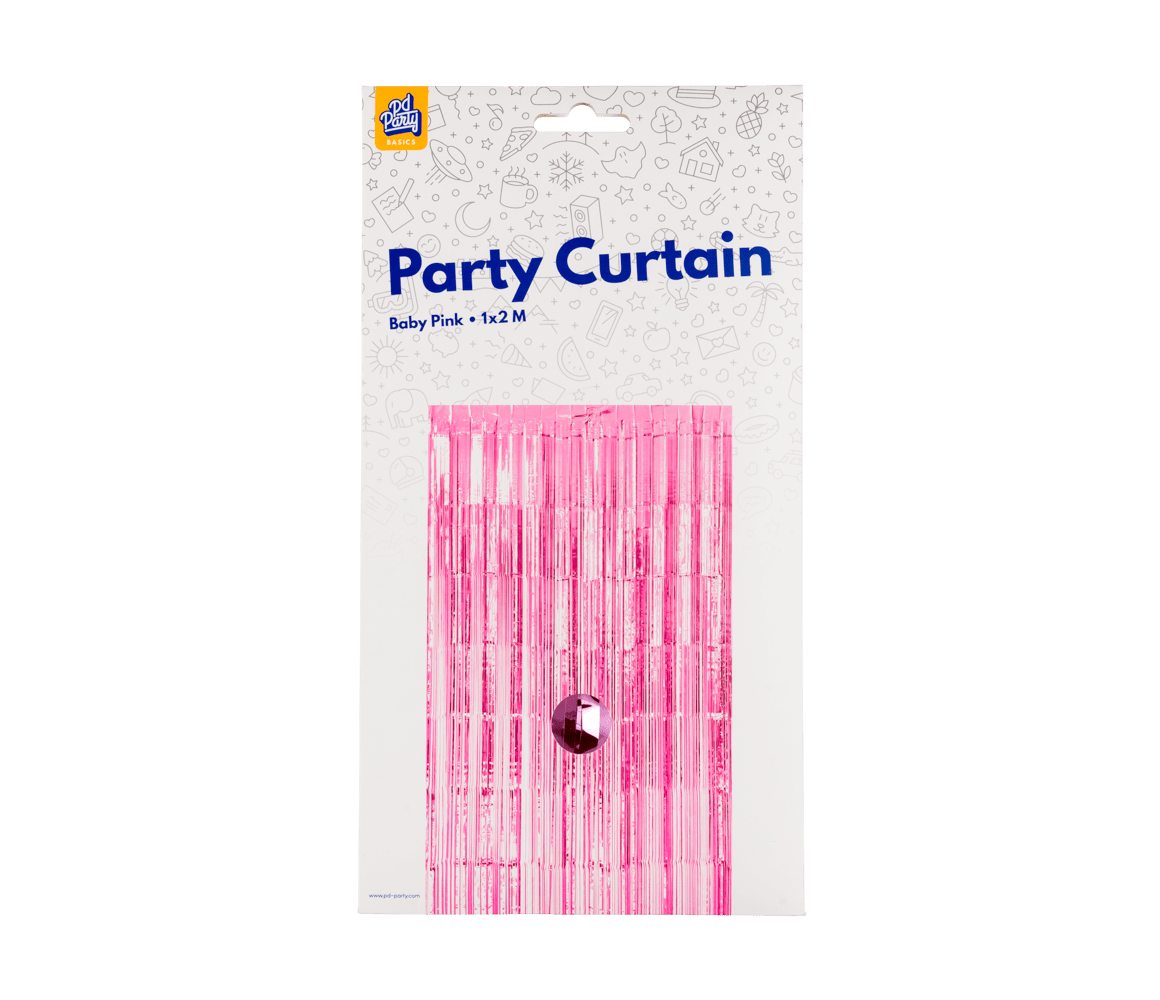 Roze Deurgordijn 2m
