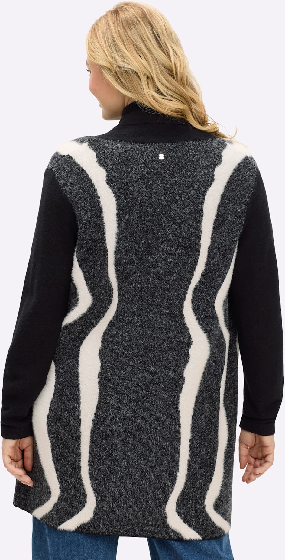 Sheego Jacquardstrickjacke