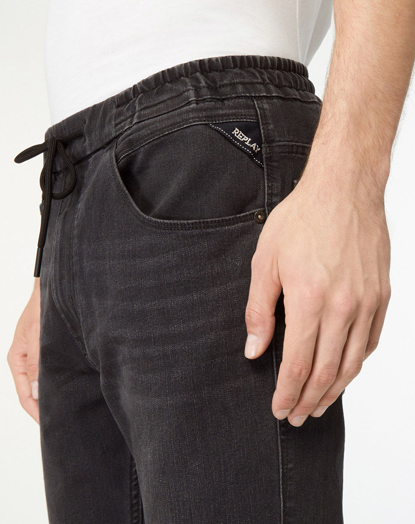Replay Jean Replay 573 Bio Milano gris foncé