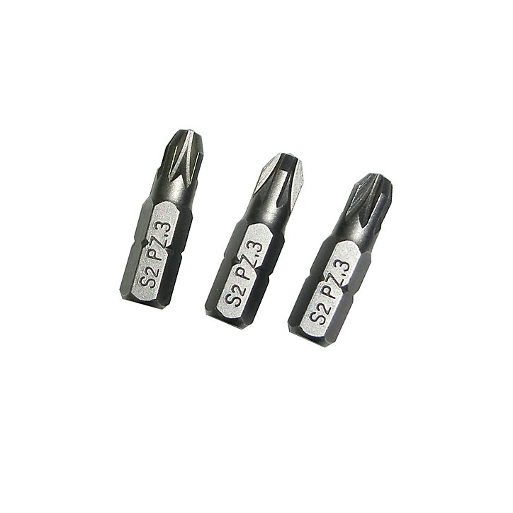 Embout de vissage standard PZ3 25 mm Universel - 3 pièces