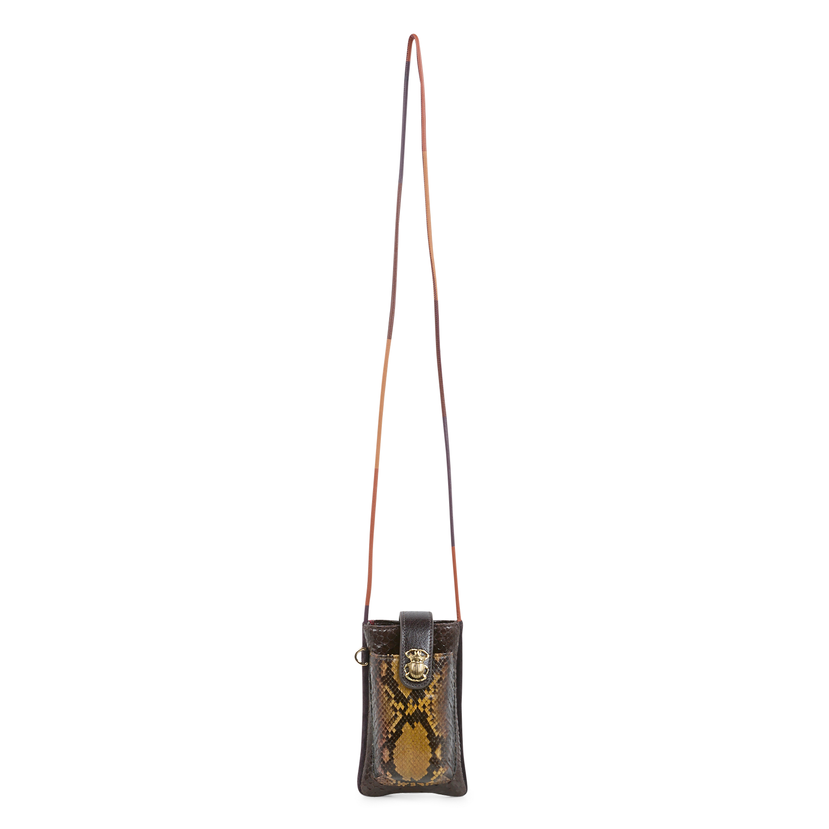 MARCUS - Pochette de téléphone en cuir | Marron